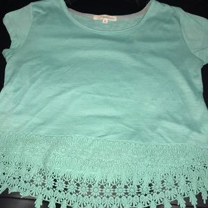 Rewind teal blouse